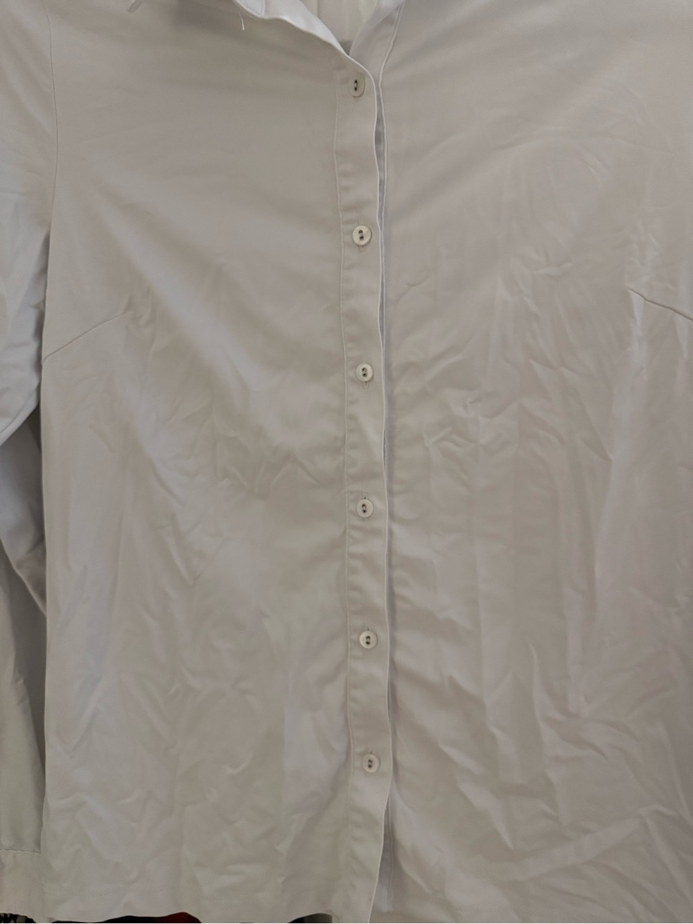 Classic White Button-Down Women's Shirt - Timeless Collared Top - Picture 2 of 5